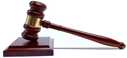 Wooden Gavel and Sound Block Set for Lawyers and Judges - Handmade Courtroom Decor