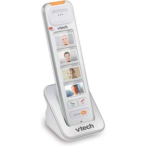 VTech SN5307 Amplified Photo DIAL Accessory Handset with Big Buttons & Large Display for SN5127 & SN5147 Senior Phone Systems, Photo Dial Handset, Cordless Phone System
