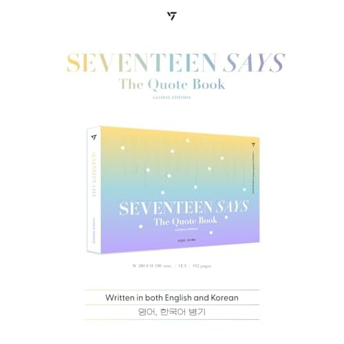 Seventeen SAYS Global Edition, 150+ Quotes from Seventeen, Handwritten Messages from Seventeen, High-Quality Photobook, Seventeen Merch, Gift Idea for Kpop Fans, Gift for Carat