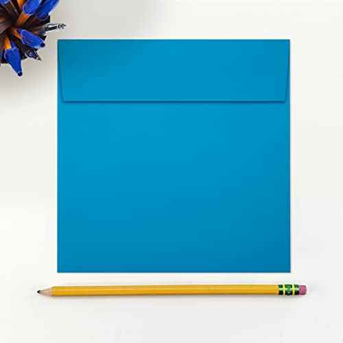 LUXPaper Square Invitation Envelopes | Peel & Press | 6" x 6" | Pool Blue | 80lb. Text | 250 Qty