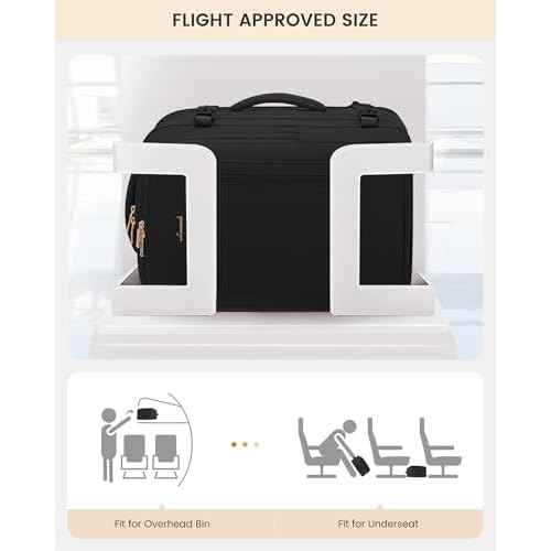 LOVEVOOK Travel Backpack For Women with Waist Strap, 40L Carry On Backpack Luggage Flight Approved,TSA Personal ltem Travel Bag Essentials Fits 17.3 Inch Laptop,Weekender Daypack with 3 Packing Cubes