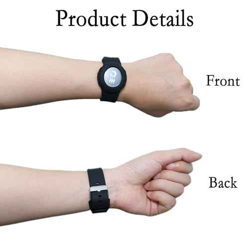 4 Pack Princess Cruise Medallion Holders for Kids and Adults, Silicone Wristbands for Carnival Ocean Medallion - 2 Sizes (S/M and M/L) in One Pack, Black and Dark Blue (M/L), Pink and White (S/M)