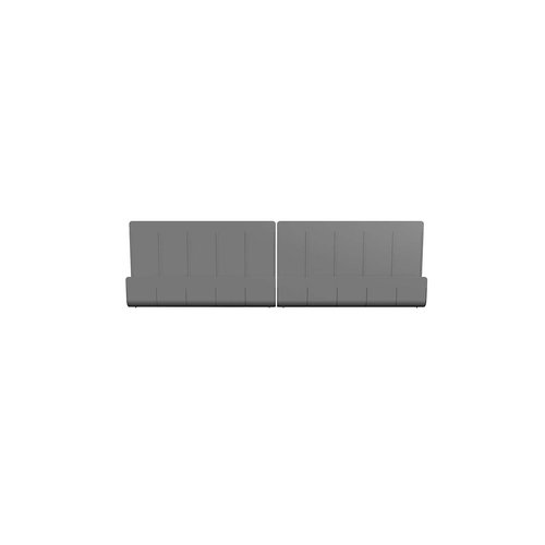 deflecto Oasis Privacy Panel, 24 x 2.7 x 16.36, Gray