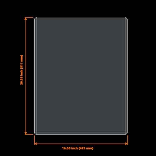 16x20 Toploaders 10ct - Ultra Durable Poster Protectors for Graphic Art, Photos, Crystal Clear PVC, Archival-Safe, Fit 16x20 Inch Sheets
