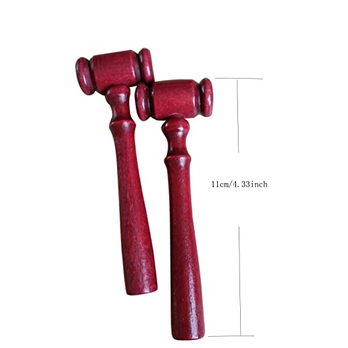 24 Mini Wooden Judge Gavel Prop Hammers for Courtroom & Party Decor