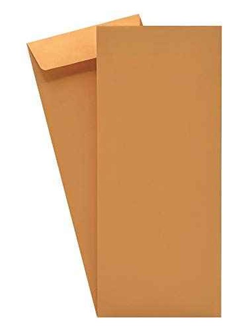 500 Cashier Depot - #11 Open End Policy Envelopes, Brown Kraft, 4.5 x 10.375 Inches, 24 lb Paper, Gum Flap Closure, Business Document Organization (500)