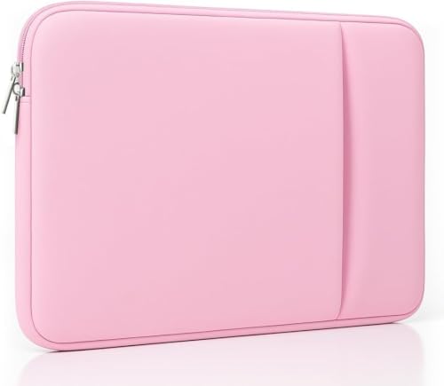 MasiBloom Bright Pink 13-inch Laptop Sleeve for MacBook Air/Pro with 2 Pockets