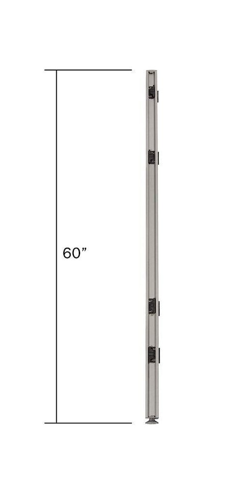 GOF 5ft / 60" H L-Post Connector for L Shaped Partitions, Office Large Fabric Privacy Room Divider Panel Part (L Post 60" Height)