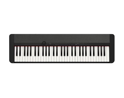 Casio Casiotone CT-S1 – 61-Key Touch-Sensitive Retro Keyboard | Sleek, Portable Design for Beginners to Pros | Stereo Grand Piano + 60 AiX Tones | USB-MIDI Connectivity | Black