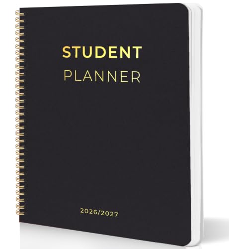 WENHUI Black Student Planner 2026-2027 8.5x11 Academic Organizer July to June