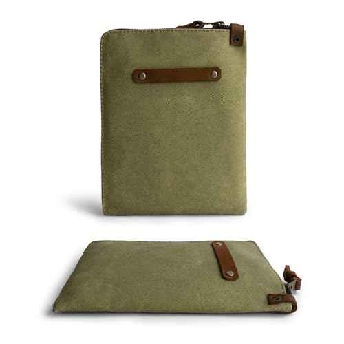 Hide & Drink, Scribbler Case for Notebook Handmade from Waxed Canvas (Waxed Canvas)