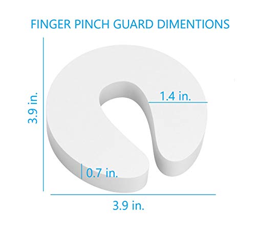Arcleer Door Pinch Guard 6 Pack – Soft Foam Door Stop Slams Prevention for Kids