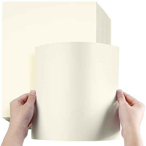 Fainne 200 Sheets 8.5 x 11 Inches Card stock Thick Paper Heavyweight Card Stock Printer Paper 250 GSM 92 lb Cover 170 lb Text for Invitations Menus Crafts DIY Projects(Cream)