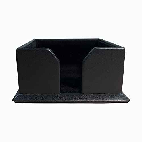Dacasso A1075 Black 3" x 3" Leather Note Holder