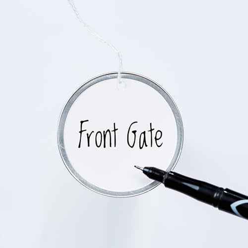 Avery Metal Rim Key Tags, 2.25" Diameter Tag, Includes Strings, White, 500 Tags (14316)