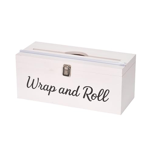 Plastic Wrap Dispenser with Cutter? Fits 12" 3000ft Costco Wrap, Foil, Cling, Wax Paper for Kitchen, Restaurant
