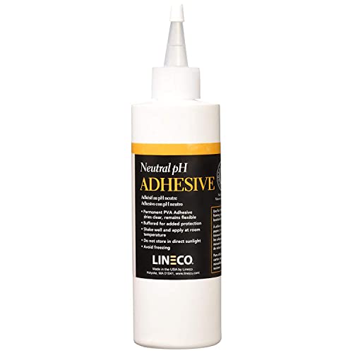 Lineco Neutral pH Acid-Free All-Purpose Glue, White, 8 oz, 1 Pack
