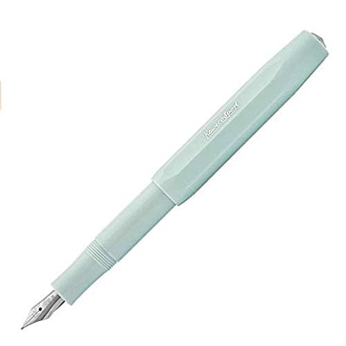 Kaweco Sport Skyline Fountain Pen Mint, Fine Nib Sport Octagonal Clip Chrome