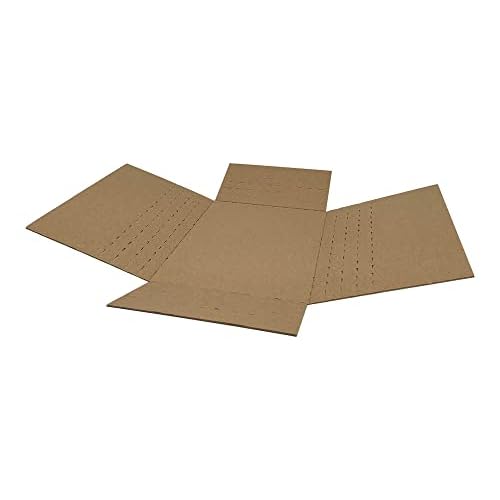 ROTCH 50 Pack 12.125x9.125x2'' Cardboard Easy-Fold Shipping Boxes, Small Corrugated Mailers in Versatile Height, White (EZ1292)