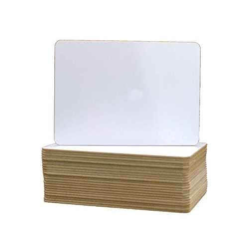 Flipside Products 6" x 9" Two-Sided Dry Erase White Boards, Classroom Pack, Double Sided Lapboard for Class, Reusable for Group Participation - 24 Pack