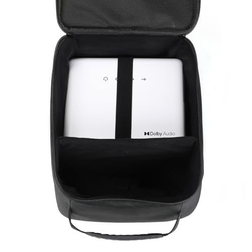 Aurzen D1R Smart Projector Bundle with Carrying Case, 1080P FHD, Roku Built-in, Dolby Audio
