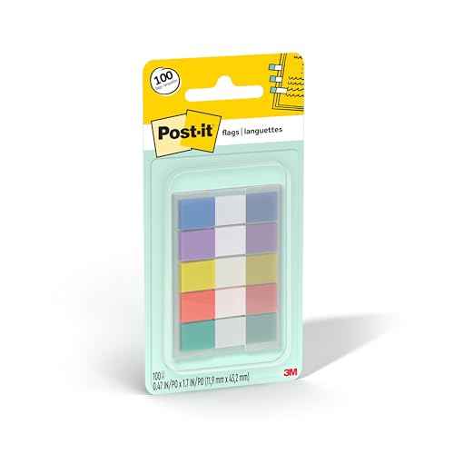 Post-it Flags, .47 in x 1.7 in, 1 Pack, 100 Flags/Pack