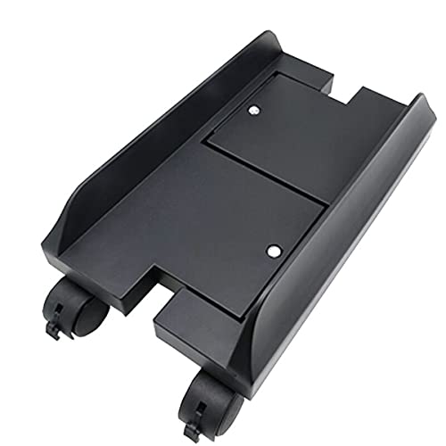 Universal Adjustable 5.7''-9.7'' Computer Tower Stand with 4 Castor Wheels, Black