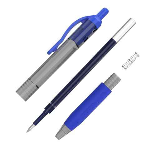 EYEYE G-103 Retractable Gel Blue Pens 0.7mm, 10 Pack Medium Point Ballpoint Pen Quick Drying, Pen Fine Point Smooth Writing Pens for Office School Supplies