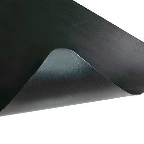 Hard Floor Office Chair Mat with Lip, 46" x 60" Rectangle Under-Desk Protective Floor Mat for Desk Chairs and Gaming Chairs, Black
