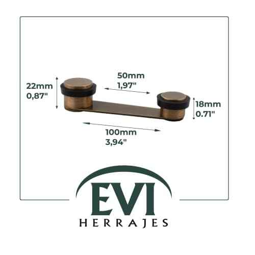 Evi Herrajes | Door Retainer | Door Holder | Made in Brass | Leather Finish | Keep Your Doors Open | Design and Durability