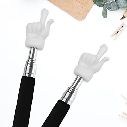 Black Telescopic Teacher Pointer Extendable Hand Stick Classroom Supplies