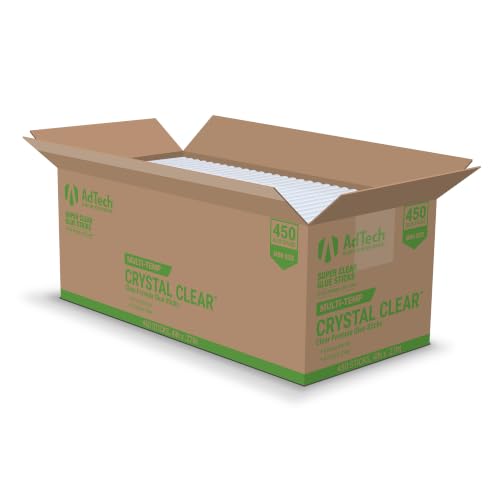 AdTech 4 Inch Mini Clear Glue Sticks - Multi-Temperature, Quick Bonding, 495 Pack