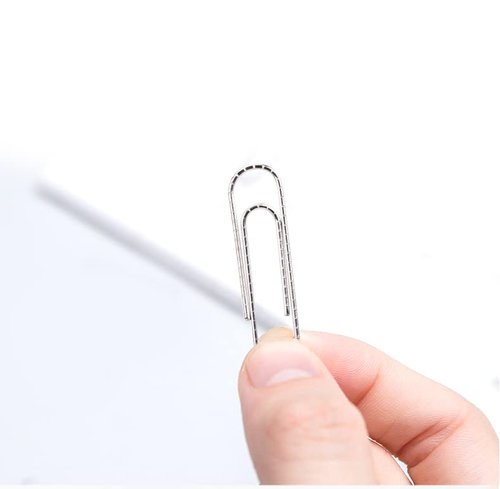 PAPERPAL Paperclips for Office School & Personal Use, #1 Nonskid Paper Clip (1-2/7"), 600 Medium Paper Clips (6 Boxes of 100 Each), Silver