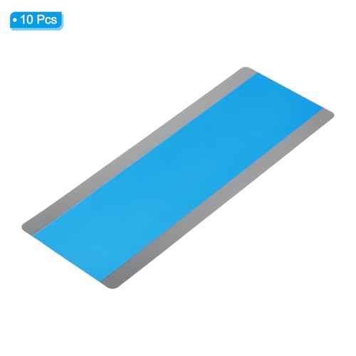 PATIKIL Guided Reading Strips, 10pcs Tracking Highlight Colored Overlay Bookmark Reduce Visual Stress Teacher Teaching Supplies for Classroom, Blue 19x7cm