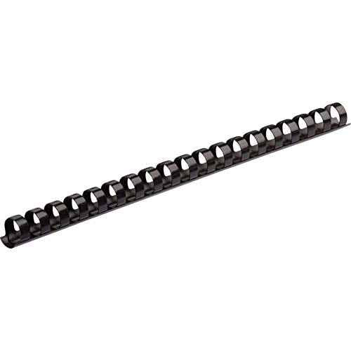 Fellowes 52089 Binding Presentation Covers, 8mil, Letter, 100 Pack, Clear & Plastic Binding Comb 3/8" Black, 100Pack