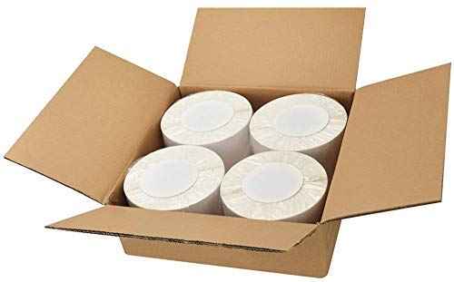 Thermal Shipping Labels, SJPACK 4”x6” Shipping Mailing Labels with Perforated Line, 3" Core, Label Stickers, Shipping Labels Compatible with Zebra Thermal Label Printers,1000/Roll, 4 Roll