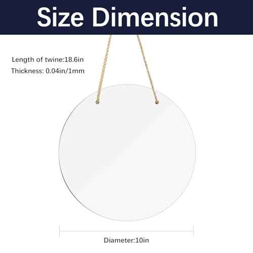 12 pcs sublimation door hanger blanks,10 inch metal circle Unfinished Blank Sign Door Hanger,sublimation sign blanks,sublimation ornament blank decorative door hanger