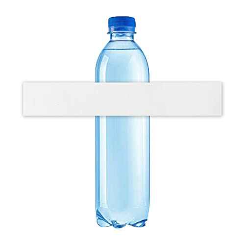 Mr-Label-Waterproof Blank Water Bottle Labels?for Inkjet|Laser Printer-Self-Adhesive Wraparound-for 16oz. Water Bottle-Matte White-for Wedding|Baby Shower|Corporate Events(10 Sheets Total 70 Labels)