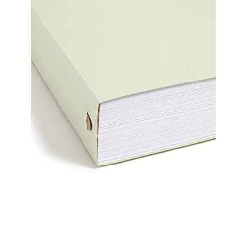 Smead FasTab Hanging Box Bottom File Folder, 2¡± Expansion, 1/3-Cut Built-in Tab, Letter Size, Moss, 20 per Box (64201)
