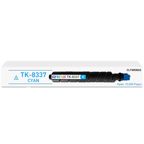 Compatible TK-8337C Toner Cartridge Replacement for Kyocera TK-8337C TK8337C TK8337 TK-8337 Works for Taskalfa 3252ci 3253ci CS3252ci CS3253ci Printer (Cyan, 1-Pack)