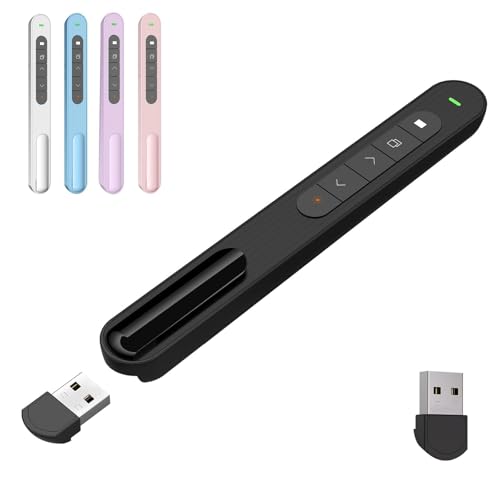 GUMENA Wireless Presentation Clicker for PowerPoint, Black / A