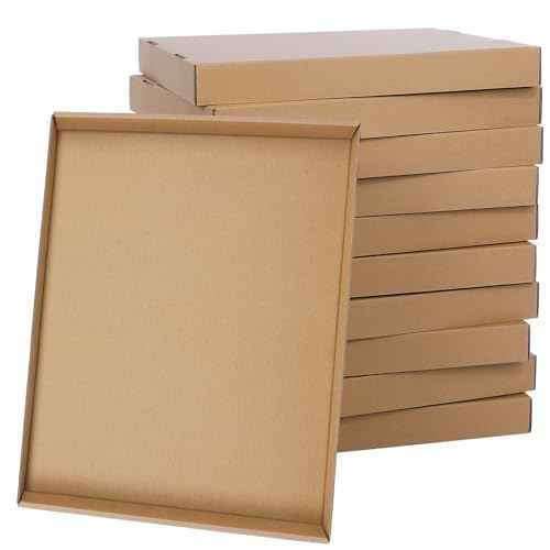 20 Pack File Box Lids, Fits for 15" x 12" x 10" Cardboard Letter or Legal File Moving Boxes Covers for Packing Moving and Storage Supplies, Box Not Include(Brown)