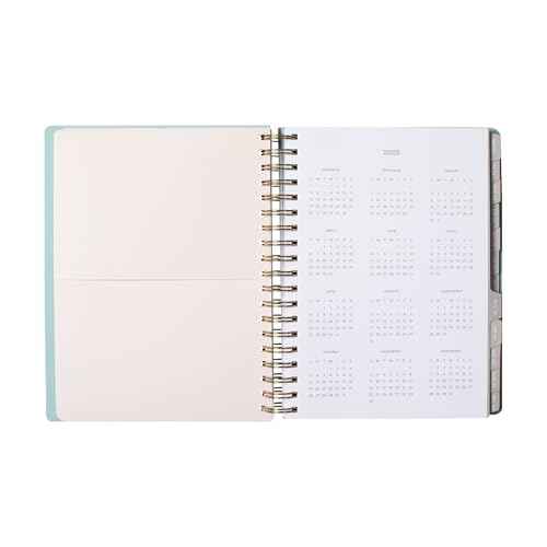 Fringe Studio 2026 Spiral Weekly Planner, Aug 2025 - Dec 2026, 17 Month, Paperback Cover, "EUCALYPTUS MIX ", 8"w x 10"h, 240 Pages (844PA031)