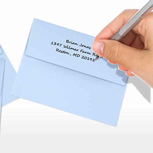 LUXPaper A2 Invitation Envelopes | Peel & Press | 4 3/8" x 5 3/4" | Baby Blue | 80lb. Text | 250 Qty