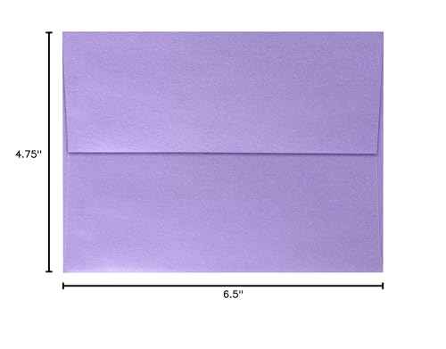 LUXPaper A6 Invitation Envelopes | Peel & Press | 4 3/4" x 6 1/2" | Amethyst Metallic | 80lb. Text | 250 Qty