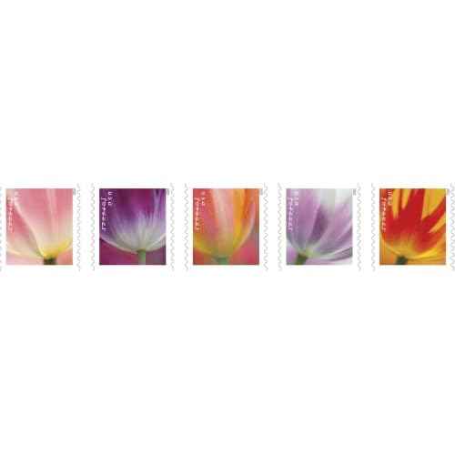 USPS 2023 Tulip Blossom Forever First Class Postage Stamps (20 Count)