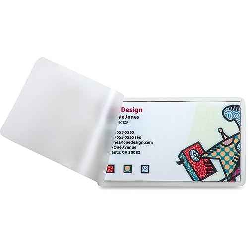Business Card Laminating Pouches, 10 Mil Business Card Pouches, Heat Sealing Laminating Pouches, Thermal Pouches - 2.25" x 3.75" - 500 Pouches