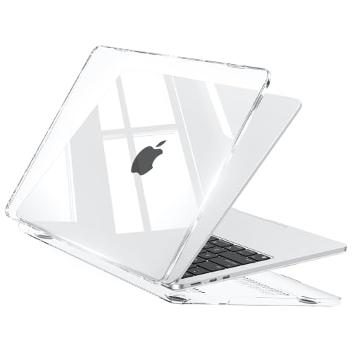 EooCoo Crystal Clear Protective Case for MacBook Air 13.6-inch M2-M5 2022-2026