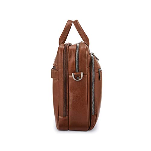 Samsonite Classic Leather Toploader Briefcase Cognac, One Size