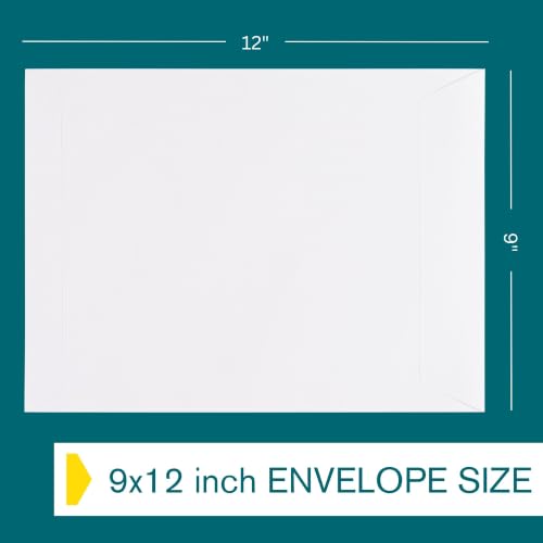 9x12 Self-Seal Security Envelope Pack – Durable Document Mailers with Privacy Tint